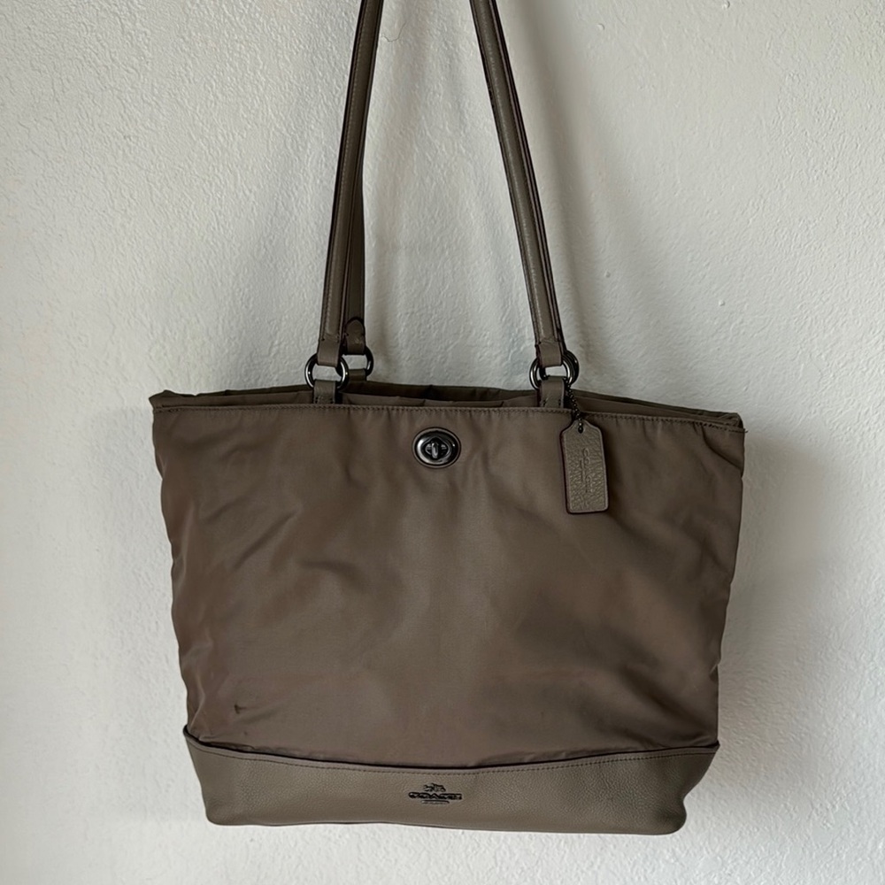Coach‎ Nylon and Leather Tote
